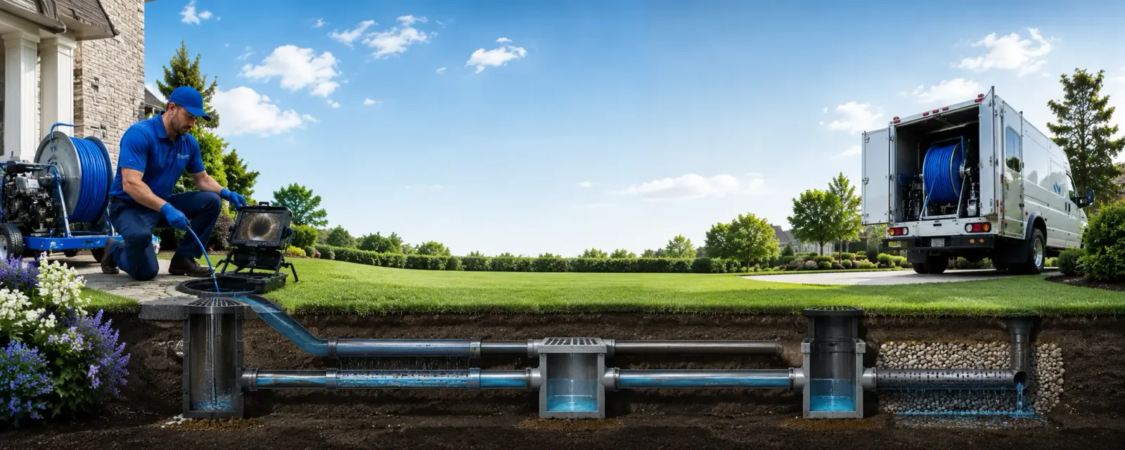 Outdoor drain cleaning information for Darlington, IN